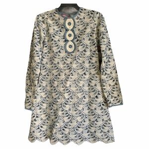 Sretsis rodarte Embroidered 60s vintage Cut Out lace Bird Dress xs babydoll 2 0